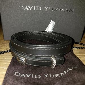 David Yurman leather wrap bracelet